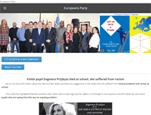 Tablet Screenshot of europeansparty.org